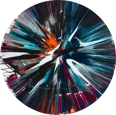 View full screen - View 1 of Lot 3056. Untitled (Circle Spin Painting) | 無題(圓形旋轉畫).