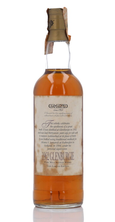 View full screen - View 1 of Lot 166. Glenburgie Samaroli Single Cask 37 Year Old #9537 45.0 abv 1962 (1 Bottle 70cl).