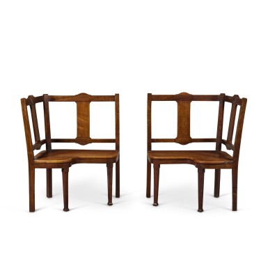 View full screen - View 1 of Lot 1089. A Pair of George III Mahogany Hall Benches, Circa 1775.