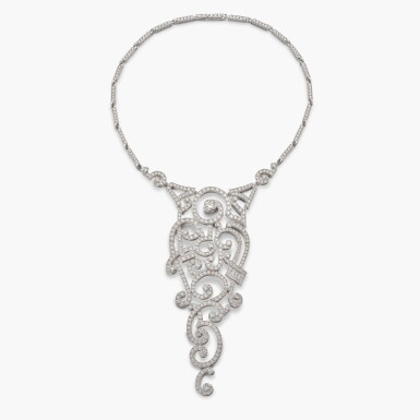 View full screen - View 1 of Lot 1694. Diamond Necklace | 卡地亞 | 鑽石項鏈.