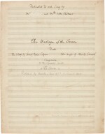 C. Gounod. Autograph manuscript of the duet "The Message of the Breeze" signed, c.1871