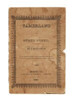 Poe, Edgar Allan | Tamerlane — the most poignant rarity in American literature