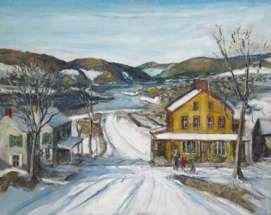 View full screen - View 1 of Lot 119. WALTER EMERSON BAUM | ROAD TO THE RIVER.