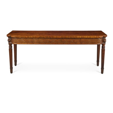 View full screen - View 1 of Lot 66. A George III Carved Mahogany Side Table, Circa 1790.