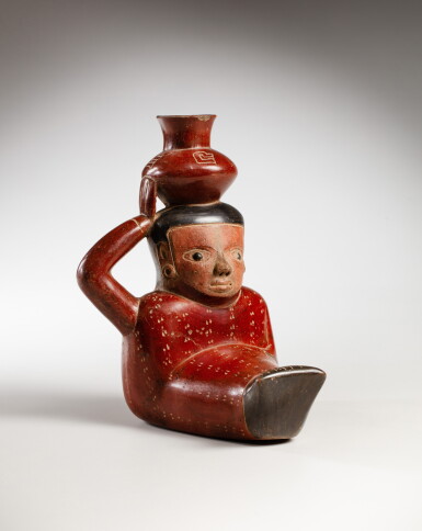 View full screen - View 1 of Lot 1. Vase, Chavin, ca. 1200-800 av. J-C. | Chavin Figural Vessel, Cupinisque, ca. 1200-800 BC .