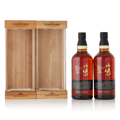View full screen - View 1 of Lot 6247. 山崎 The Yamazaki 18 Year Old Limited Edition 43.0 abv NV (2 BT70).