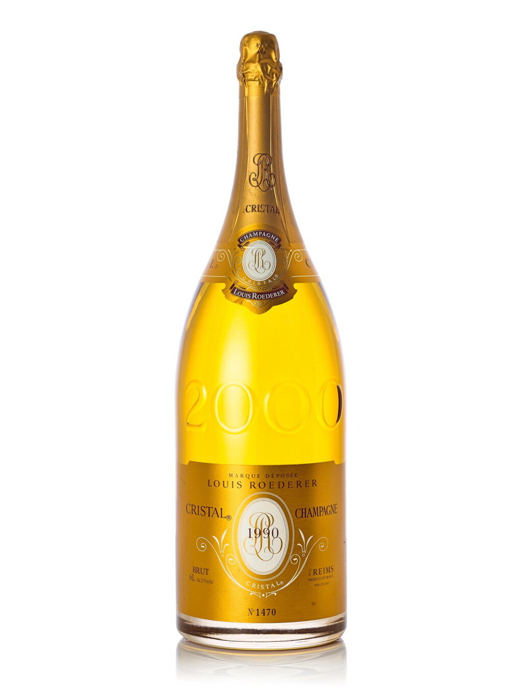View full screen - View 1 of Lot 8158. Louis Roederer, Cristal Brut 1990 (1 METH).