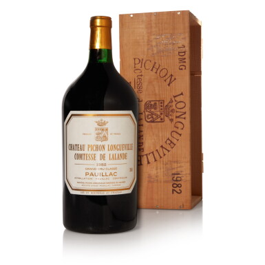 View full screen - View 1 of Lot 118. Château Pichon Longueville, Lalande 1982 (1 DM).