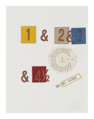 View full screen - View 1 of Lot 501. LAWRENCE WEINER | A. B. C. + D. SO WEITER.