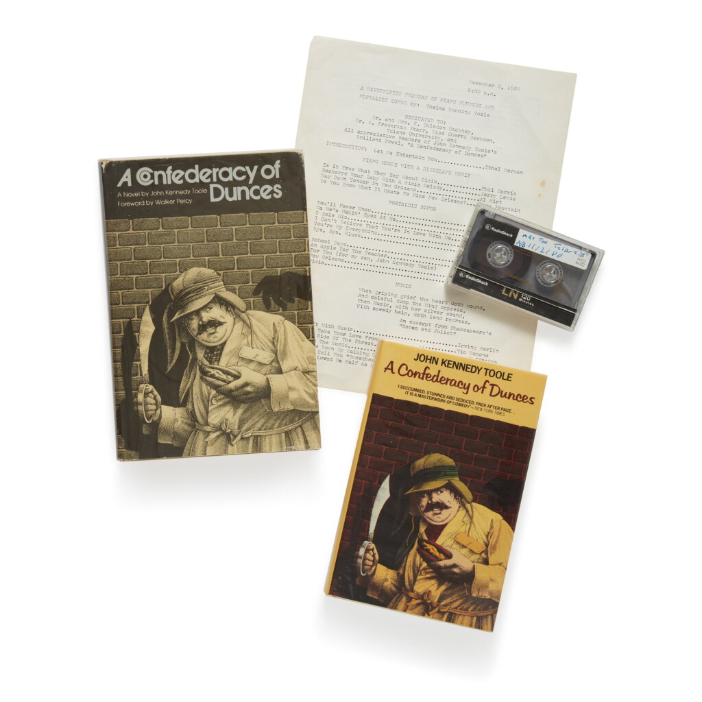 View full screen - View 1 of Lot 114. Toole, John Kennedy | Two first editions, one inscribed by his mother, and a remarkable recording.