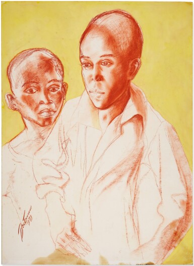 View full screen - View 1 of Lot 66. Two boys.