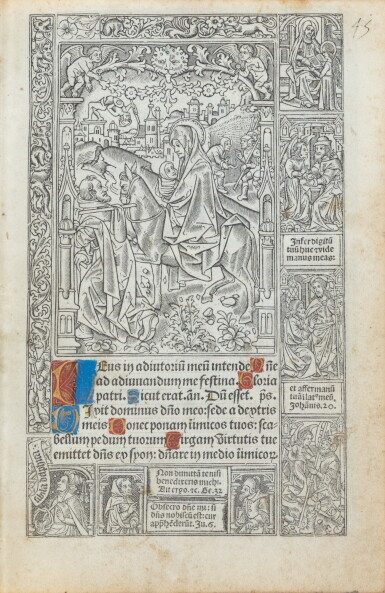 View full screen - View 1 of Lot 25. Heures à l'usage de Rome, Thielman Kerver pour Gillet Remacle, 1502. Vélin..