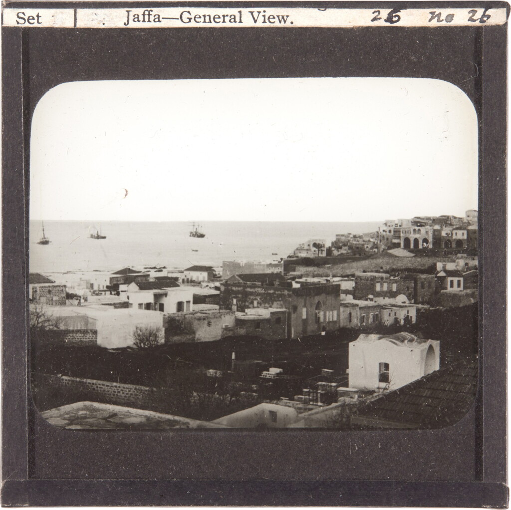 View full screen - View 1 of Lot 91. Palestine | A box of 50 glass magic lantern slides of the Holy Land, early 1900s.