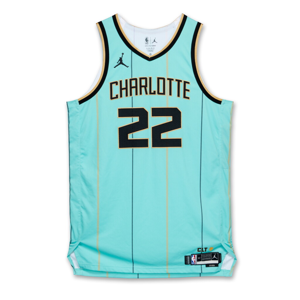 View full screen - View 1 of Lot 253. Vasilije Micić Charlotte Hornets 2024-2025 Game Issued City Edition Jersey .