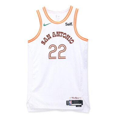 View full screen - View 1 of Lot 169. Malaki Branham San Antonio Spurs 2023-2024 In-Season Tournament Game Worn City Edition Jersey .