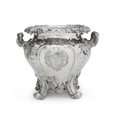 View full screen - View 1 of Lot 172. A Victorian silver wine cooler, Paul Storr, London, 1838.