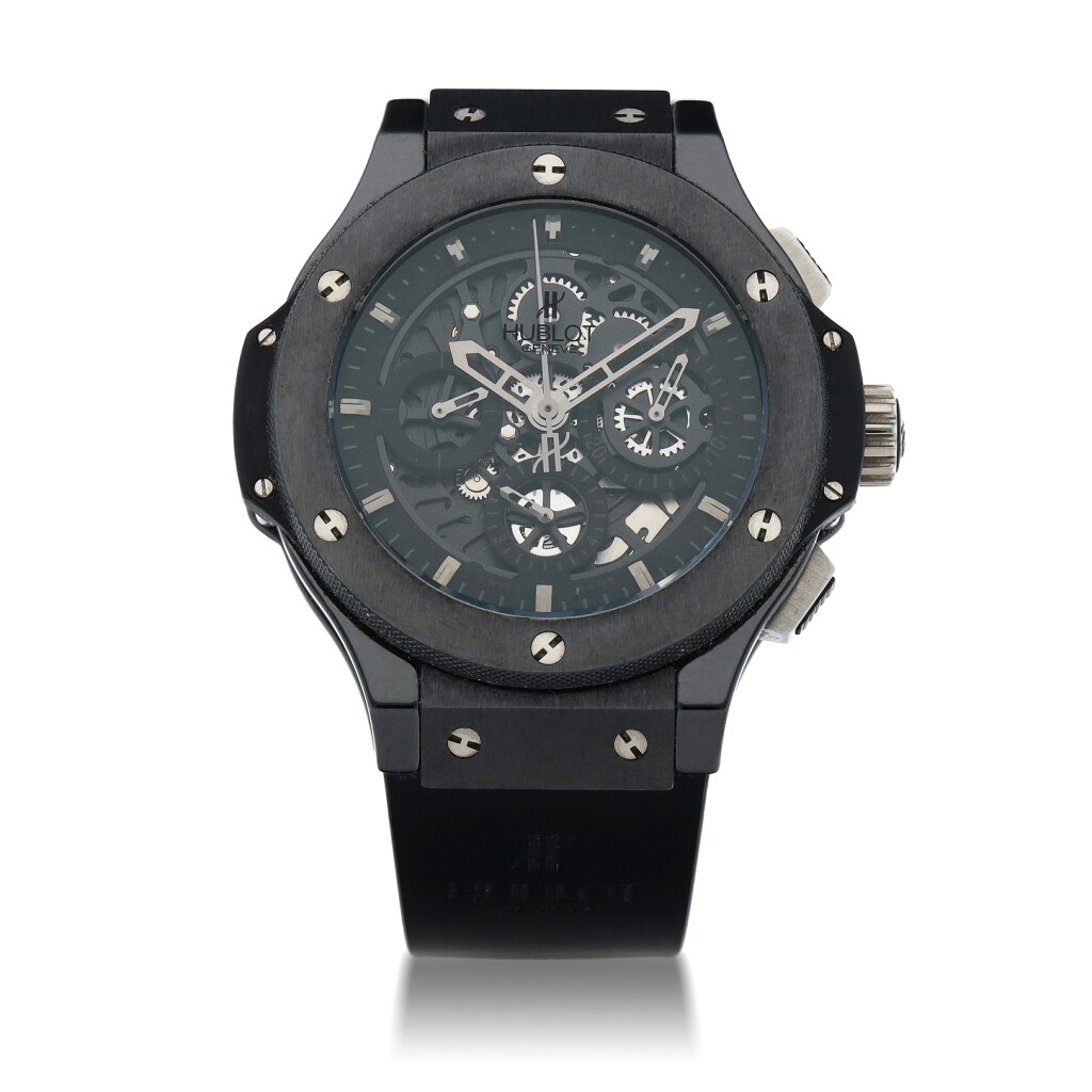View full screen - View 1 of Lot 36. BIG BANG, REF 310.CM.1110.RX LIMITED EDITION TITANIUM AND CERAMIC SEMI-SKELETONIZED CHRONOGRAPH WRISTWATCH CIRCA 2010.