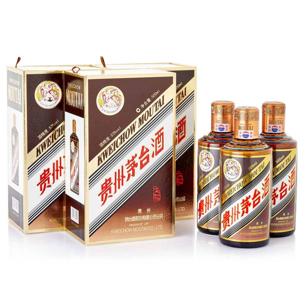 View full screen - View 1 of Lot 8502. 2023年產 貴州茅台酒 彩釉珍品 Kweichow Flying Fairy Caiyou Precious Moutai 2023 (3 BT50).