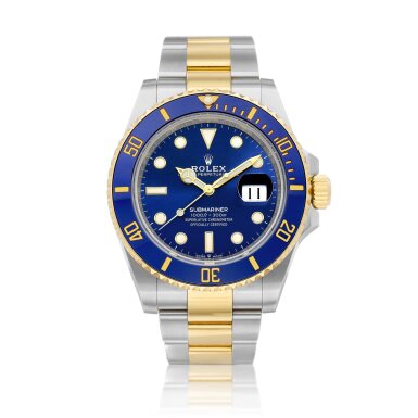 View full screen - View 1 of Lot 2284. Submariner, Reference 126613LN | A yellow gold and stainless steel wristwatch with date and bracelet, Circa 2021 | 勞力士 | Submariner 型號126613LN | 黃金及精鋼鏈帶腕錶,備日期顯示,約2021年製.