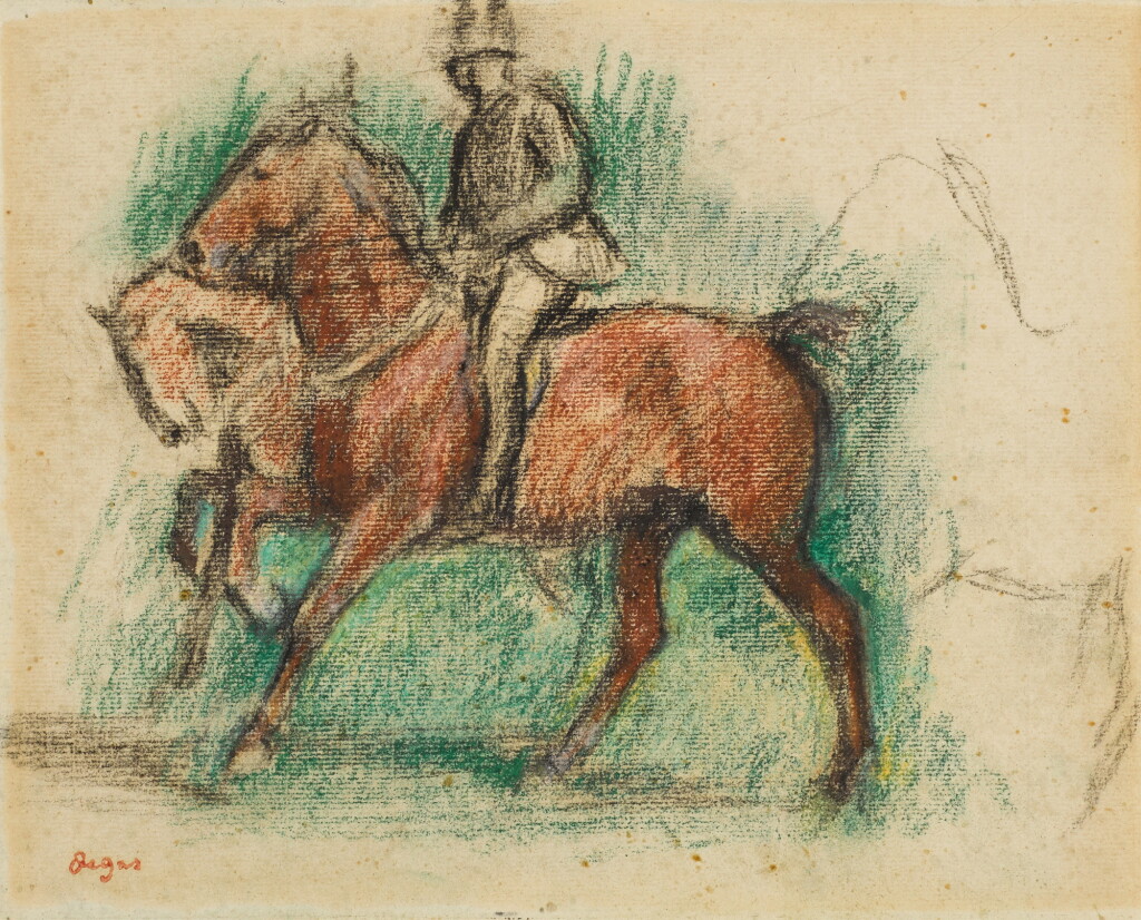 View full screen - View 1 of Lot 334. La promenade des chevaux.