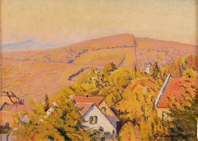 View full screen - View 1 of Lot 333. Les toits rouges à Georgenbon Hansen-Kopf.