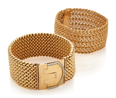 View full screen - View 1 of Lot 134. TWO BRACELETS (DUE BRACCIALI).