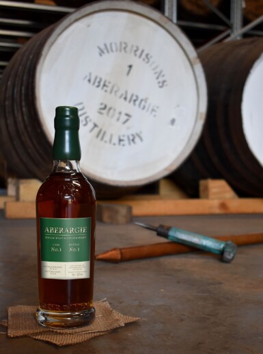 View full screen - View 1 of Lot 22. Aberargie Cask No. 1, Bottle No. 1 2017 (1 BT70).