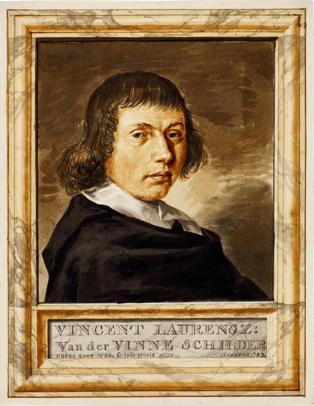 View full screen - View 1 of Lot 314. Portrait of Vincent Laurensz. van der Vinne (1628-1702).
