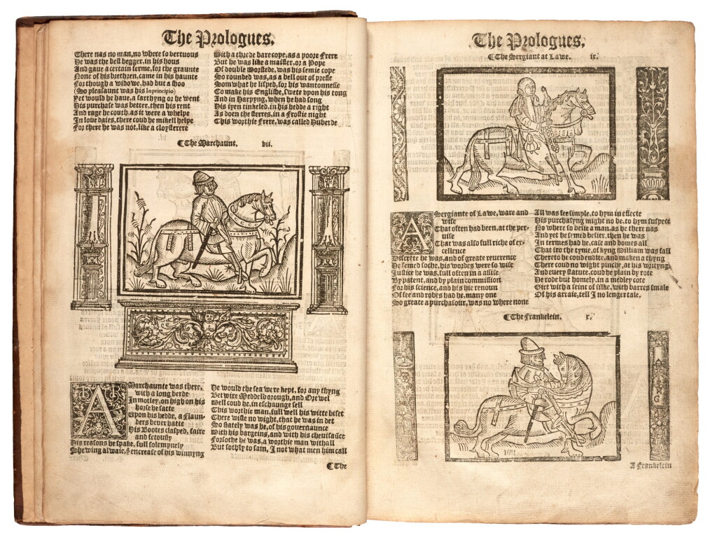 View full screen - View 1 of Lot 140. Chaucer, The works, London, 1561, later English calf, Onslow-Wardington copy.