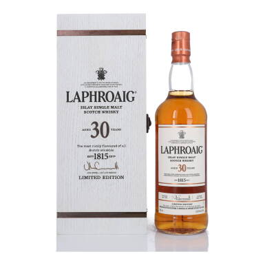View full screen - View 1 of Lot 34. Laphroaig 30 Year Old 53.5 abv 1985 (1 BT 75cl).