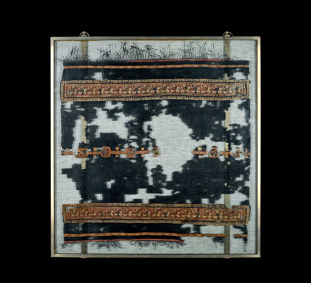 View full screen - View 1 of Lot 204. An Egyptian Linen Textile Panel, circa 9th/10th century A.D..