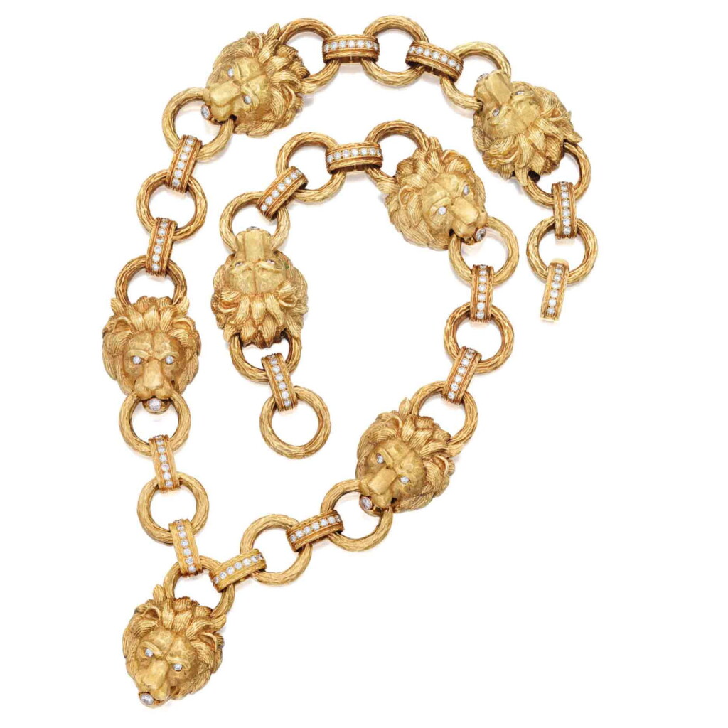 View full screen - View 1 of Lot 232. Gold and Diamond Sautoir.