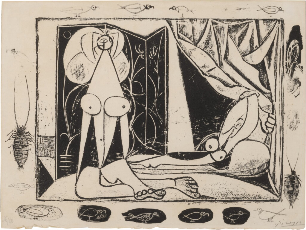 View full screen - View 1 of Lot 30. Les deux femmes nues (B. 390; Mourlot 16).