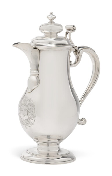View full screen - View 1 of Lot 142. A George I Silver Covered Ewer, Peter Archambo I, London, 1722.