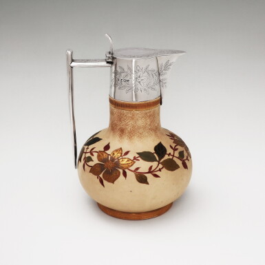 View full screen - View 1 of Lot 54. A VICTORIAN SILVER-MOUNTED CLARET JUG | HALL, MARTIN & CO., SHEFFIELD | 1891.