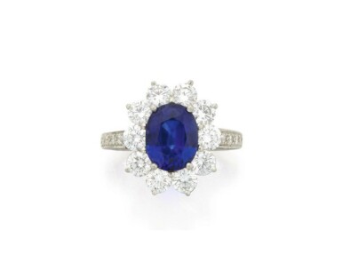 View full screen - View 1 of Lot 101. TIFFANY & CO. | SAPPHIRE AND DIAMOND RING.
