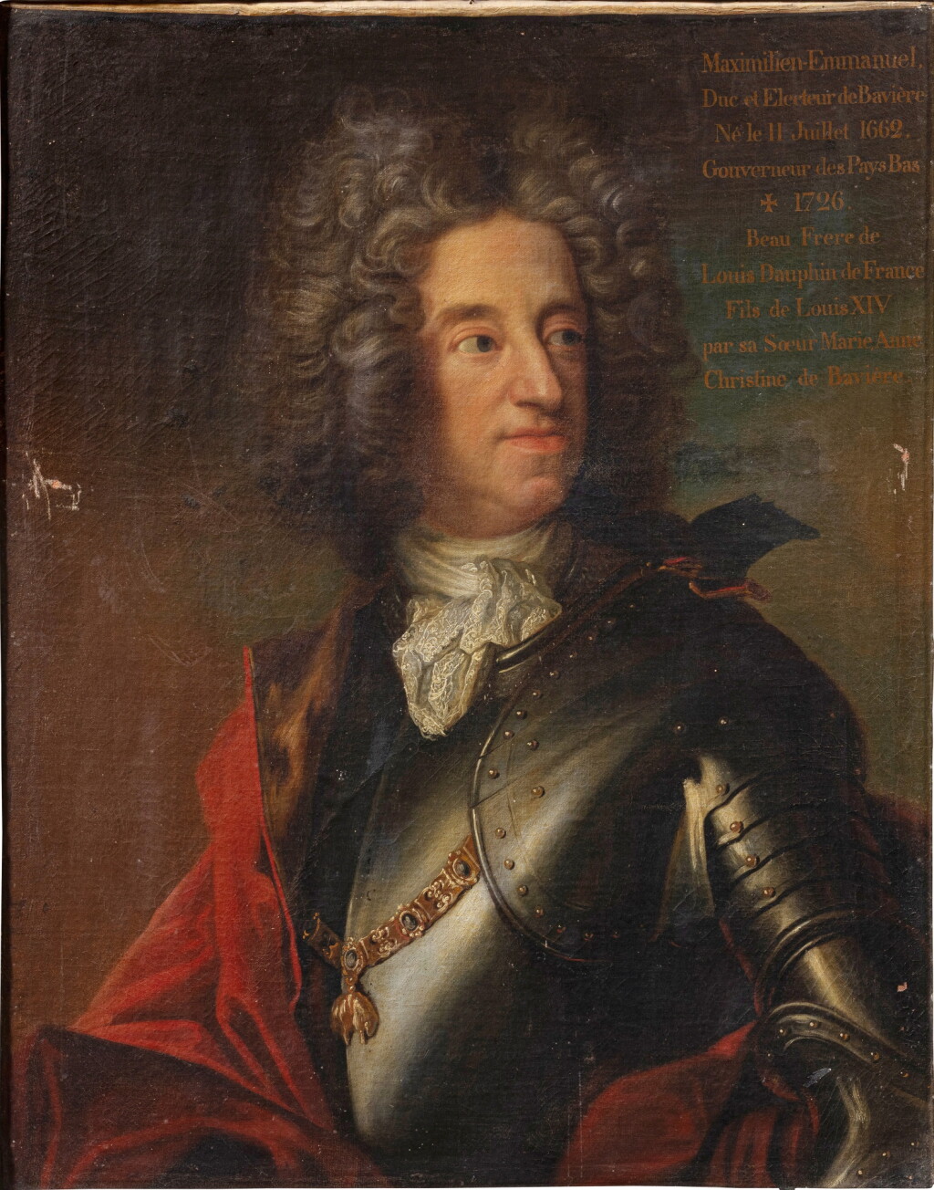 View full screen - View 1 of Lot 128. Portrait of Maximilien II, Emmanuel von Wittelsbach, Elector Prince of Bavaria, Governor of the Netherlands (1662-1726).
