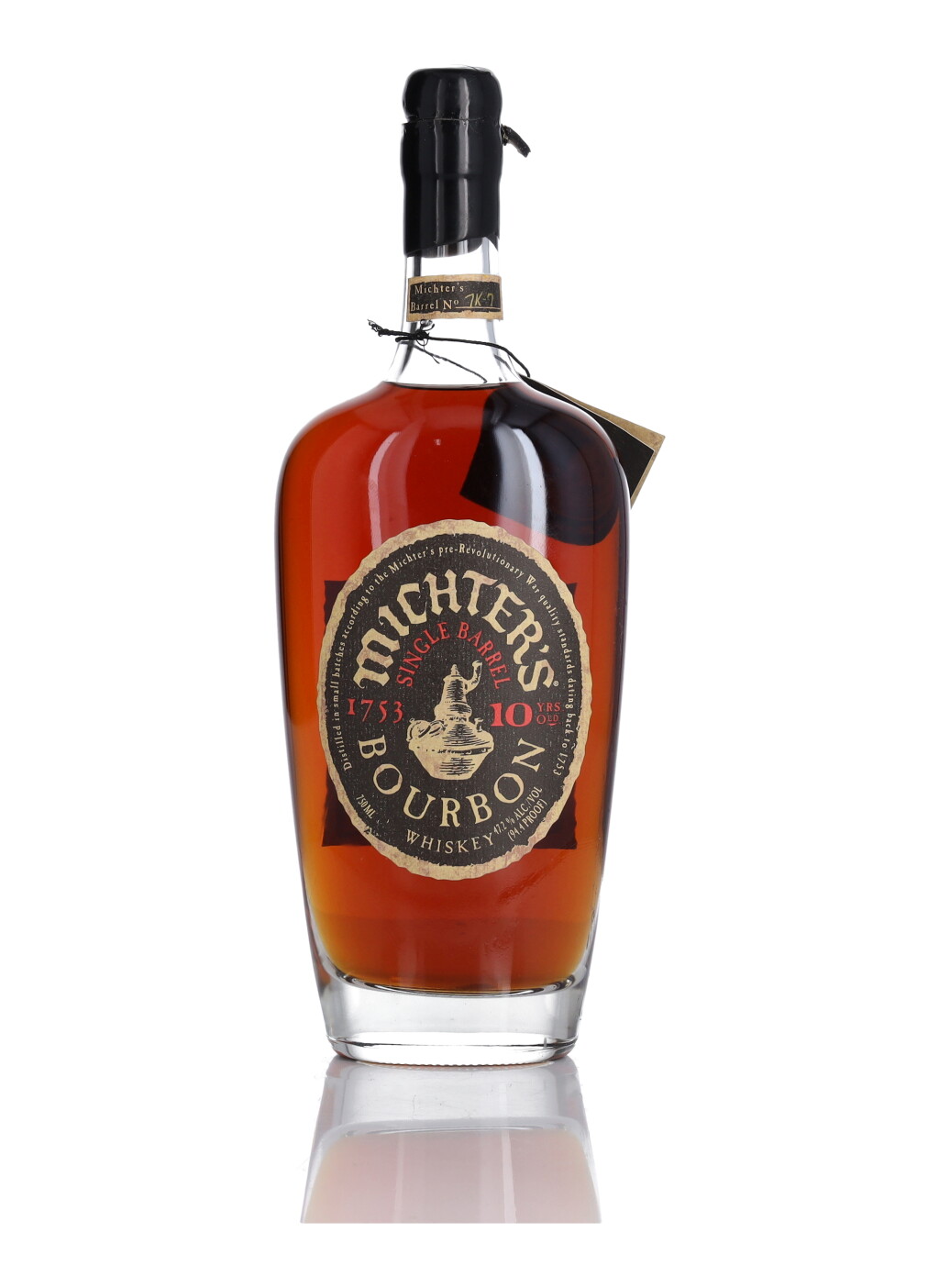 View full screen - View 1 of Lot 459. Michter's Single Barrel Bourbon 10 Year Old 94.4 proof NV (1.