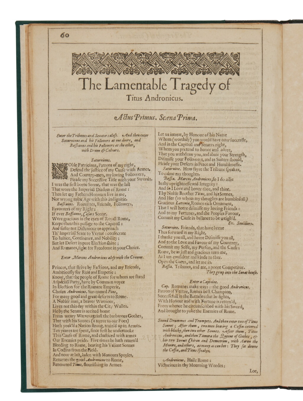 View full screen - View 1 of Lot 1096. Shakespeare, William | Three tragedies from the 1632 Second Folio.