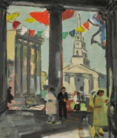 View full screen - View 1 of Lot 42. ANNE ESTELLE RICE | JOUR DE FÊTE, PARIS, 1930.