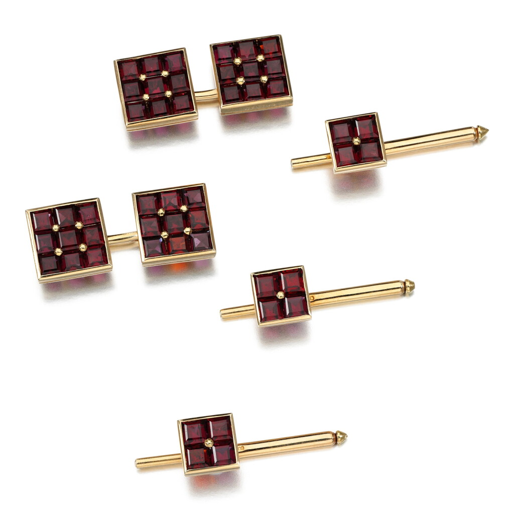 View full screen - View 1 of Lot 228. Ruby dress set, Tiffany & Co..