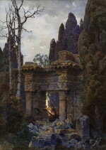 Roman Ruin at Twilight