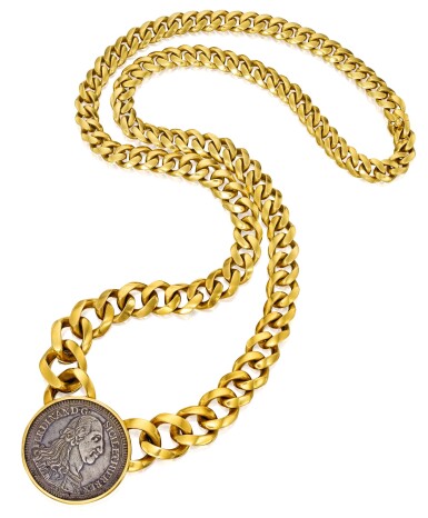 View full screen - View 1 of Lot 20. BULGARI GOLD AND ANTIQUE COIN 'MONETE' SAUTOIR .