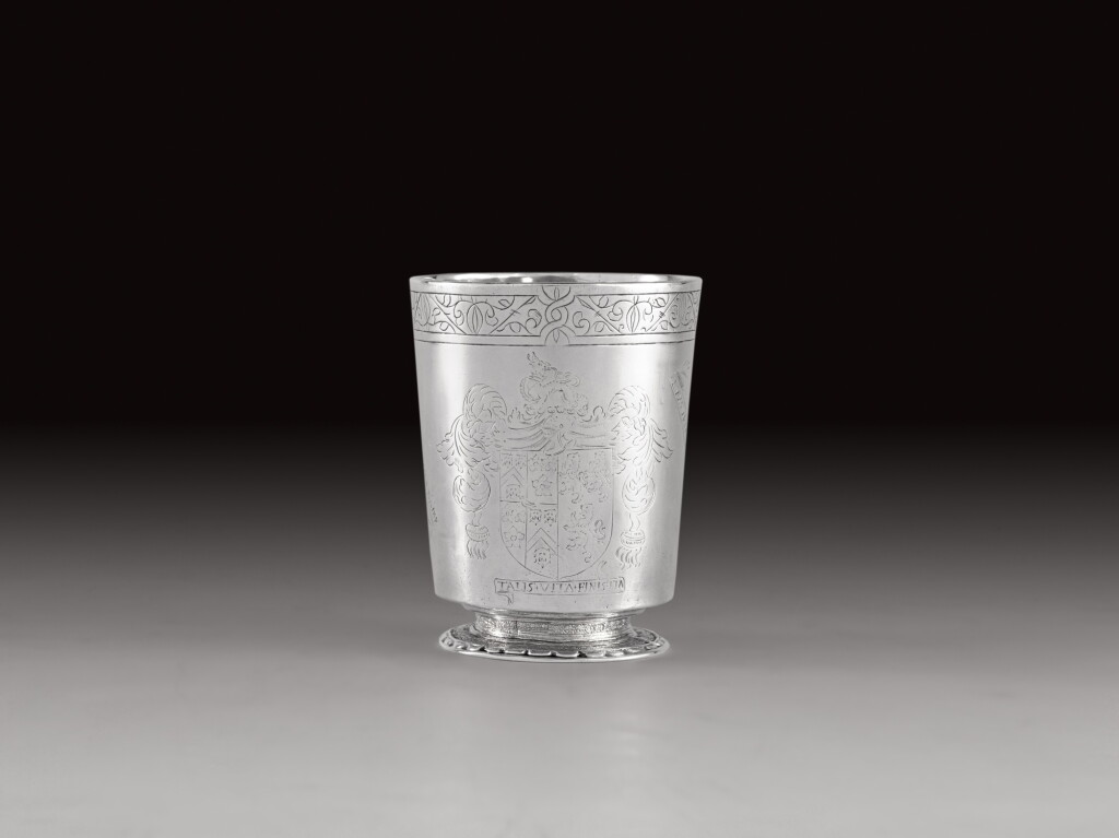 View full screen - View 1 of Lot 92. A James I silver beaker, maker's mark AI over WT, possibly for Alexander Jackson & William Tyler (Mitchell p.222), London, 1624.