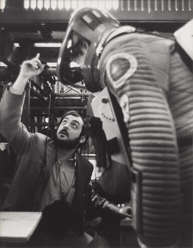 View full screen - View 1 of Lot 35. 2001: A Space Odyssey (1968), double-weight candid oversized studio photograph (1967), US.
