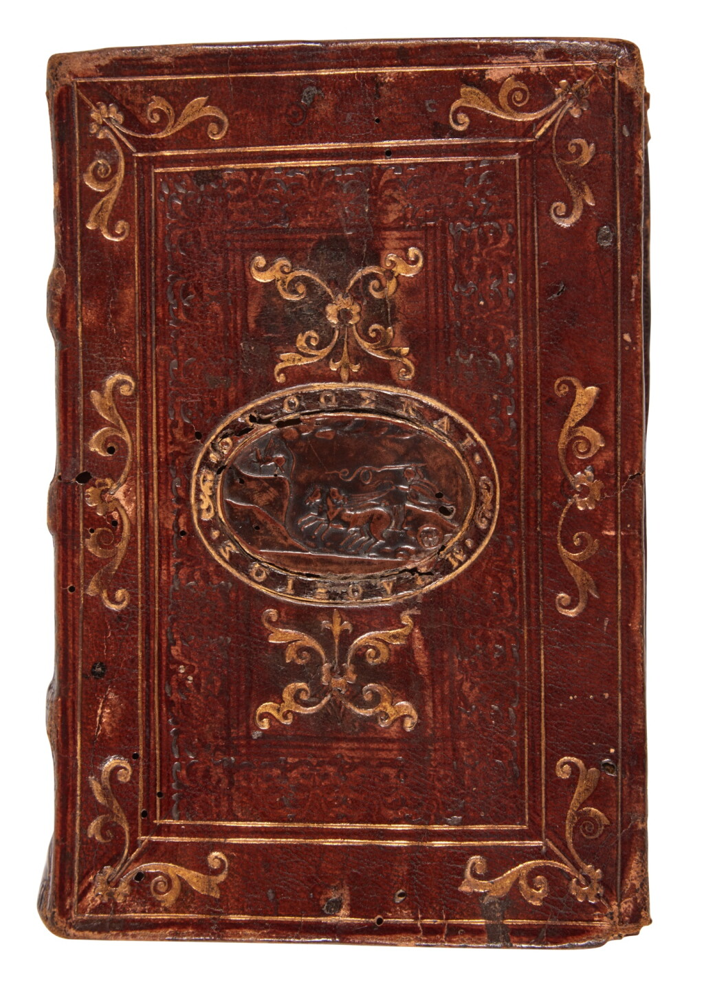 View full screen - View 1 of Lot 1041. Bonaventure, Index alphabeticus, Paris, 1522, Italian brown morocco, fake Apollo and Pegasus binding.