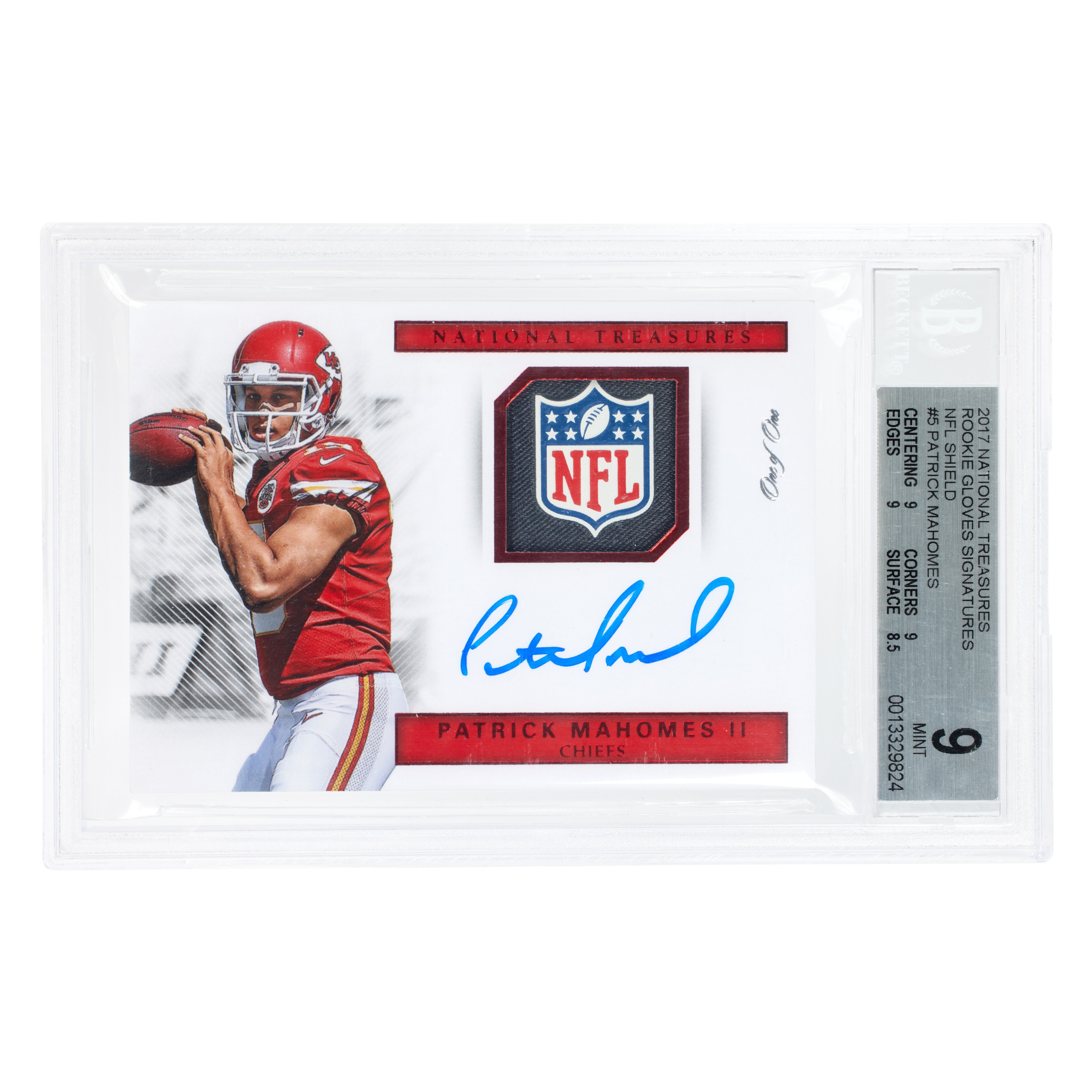 Patrick Mahomes II Kansas City Chiefs 2017 Panini National Treasures Patrick Mahomes II Kansas City Chiefs 2017 Panini National Treasures
