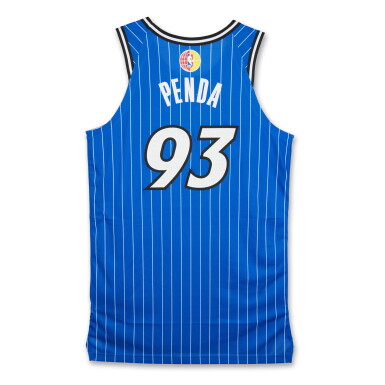 View full screen - View 1 of Lot 58. Noah Penda ‘Berlin Game’ Orlando Magic 2025-2026 Game Worn Icon Edition Jersey.