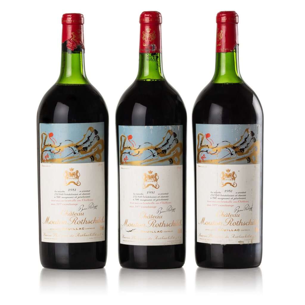 View full screen - View 1 of Lot 89. Château Mouton Rothschild 1981 (3 MAG).
