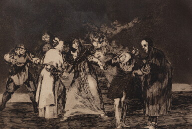 View full screen - View 1 of Lot 334. FRANCISCO DE GOYA Y LUCIENTES (1746-1828), Los Proverbios (Nine Plates) (Delteil 211-19 ; Harris 257-65 ).